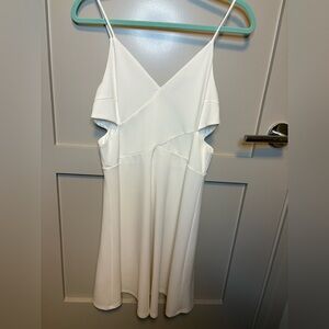Soprano White Spaghetti Strap Mini Dress
